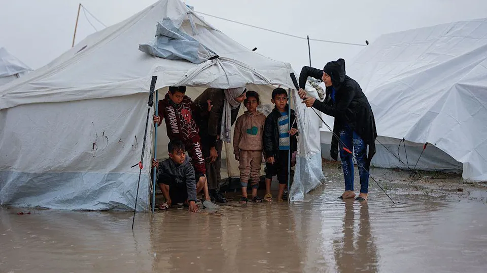 Flood Misery Deepens Hardship for Gazans Awaiting Next Stage of Peace Plan